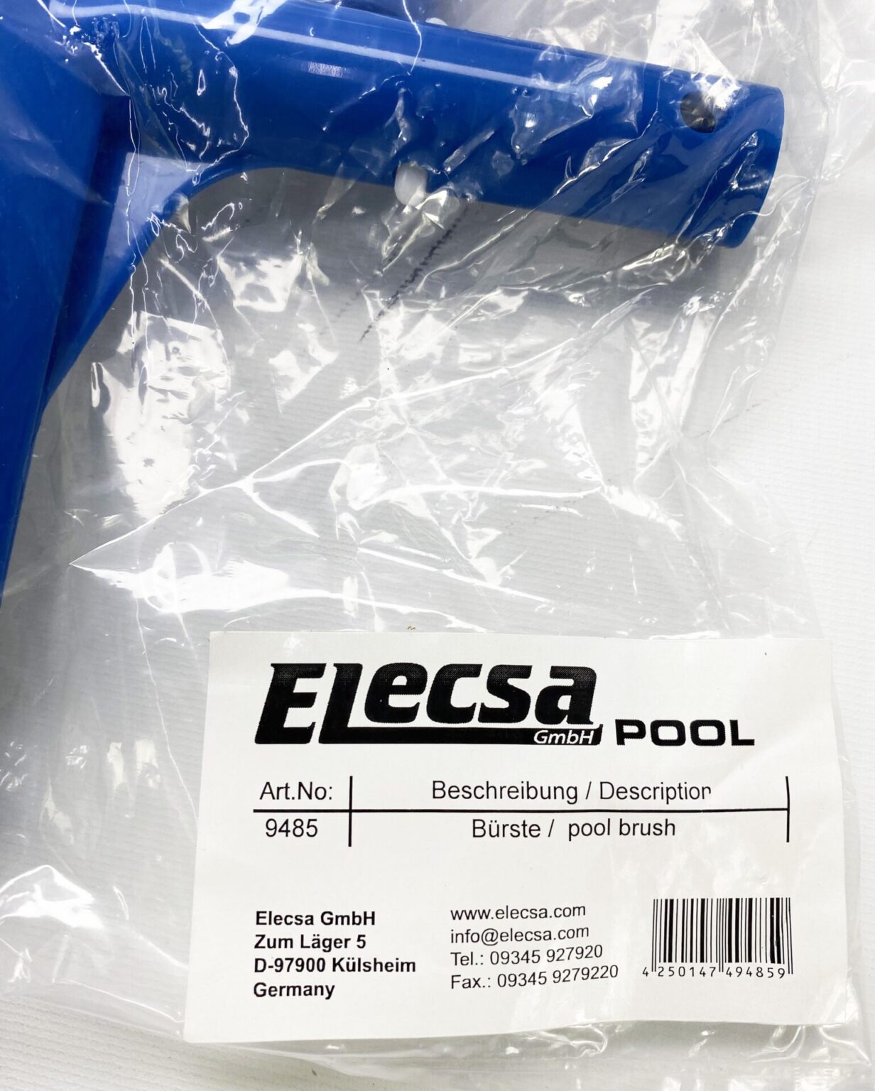 Elecsa Poolbürsten Modell 9485 Reinigungsbürsten Schwimmbadbürsten Poolreinigungsbürste, Zubehör