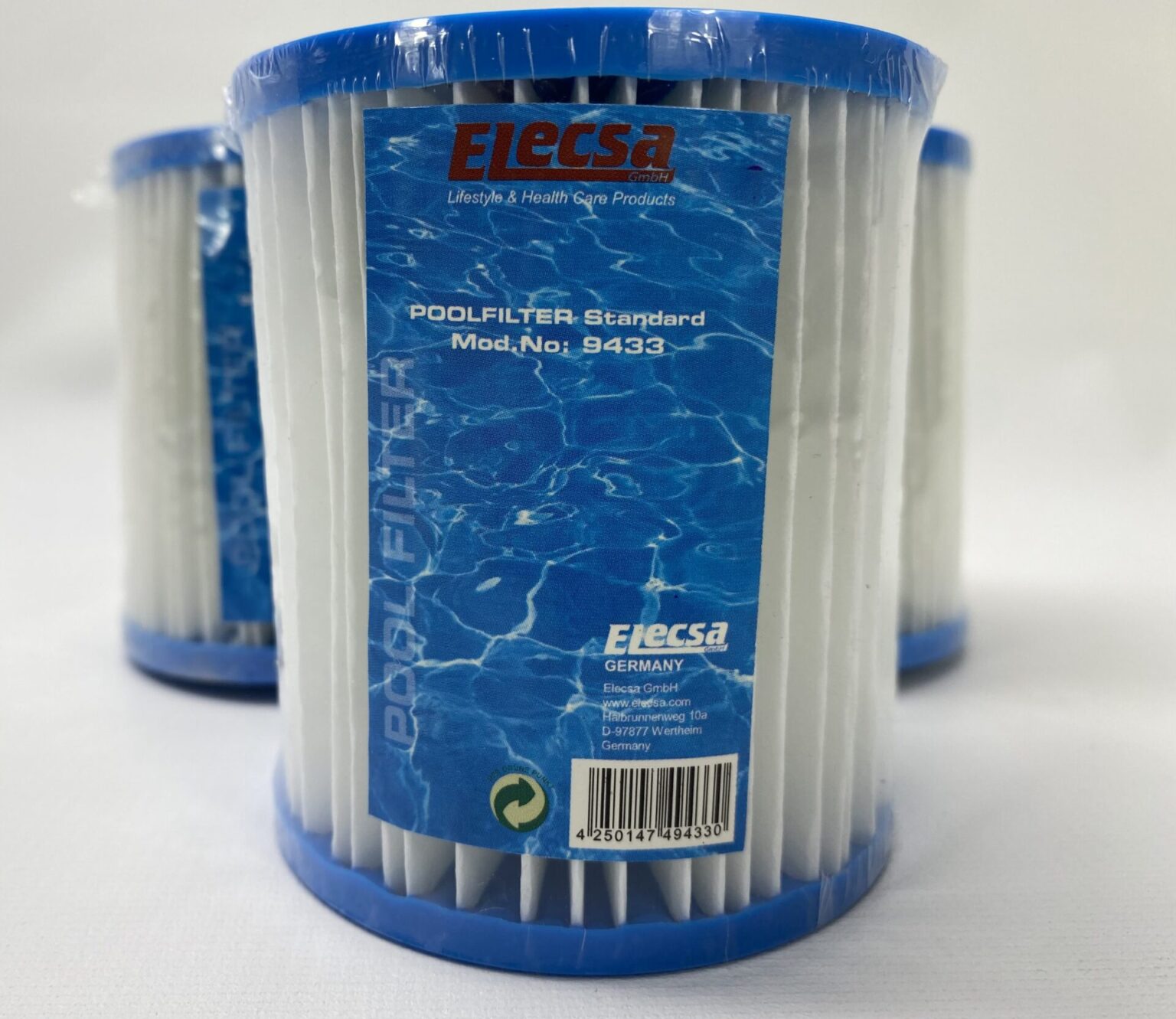 Elecsa Poolfilter Standard 9433/9434 Kartuschenfilter Filterpatronen Wasserfilter, Poolzubehör