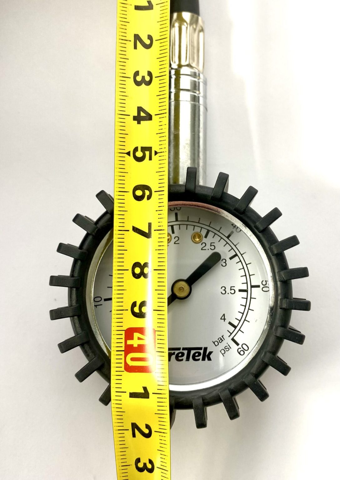 TireTek Flexi-Pro Reifendruckprüfer, Manometer, Luftdruckmesser, 0-60 PSI