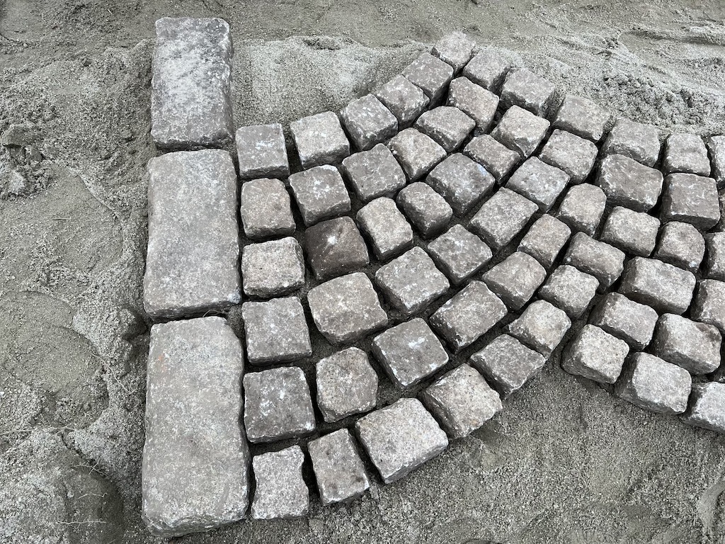 Altes Granitpflaster 9×11 cm Kleinpflaster Kopfsteinpflaster