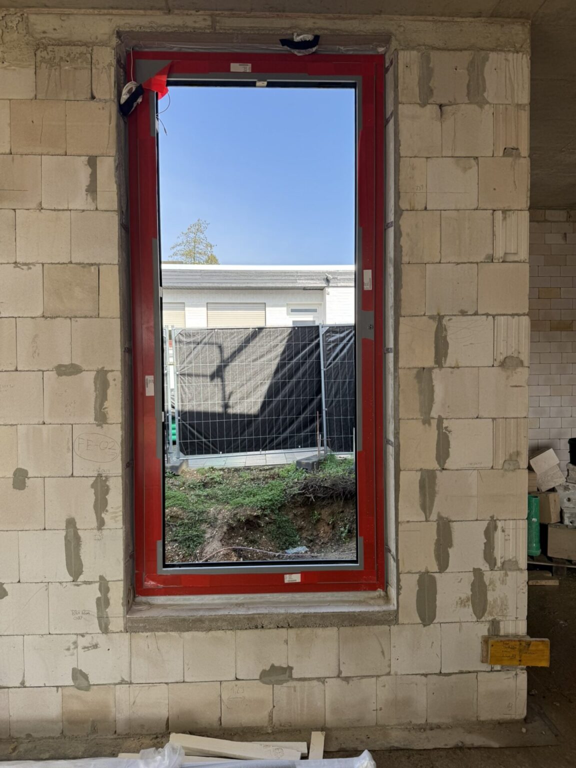 Schüco WS/ADS 75 SI Alufenster RAL 9007