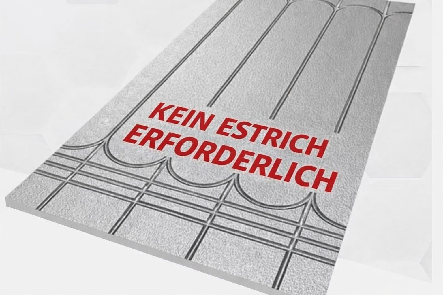 Fußbodenheizung 0,72 m² – kein Estrich – 20mm – 16er Rohr 500kPa Trockenbau