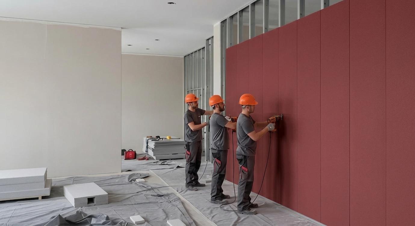 Faserzementplatte Rote hochwertige – 1200 × 2400 mm