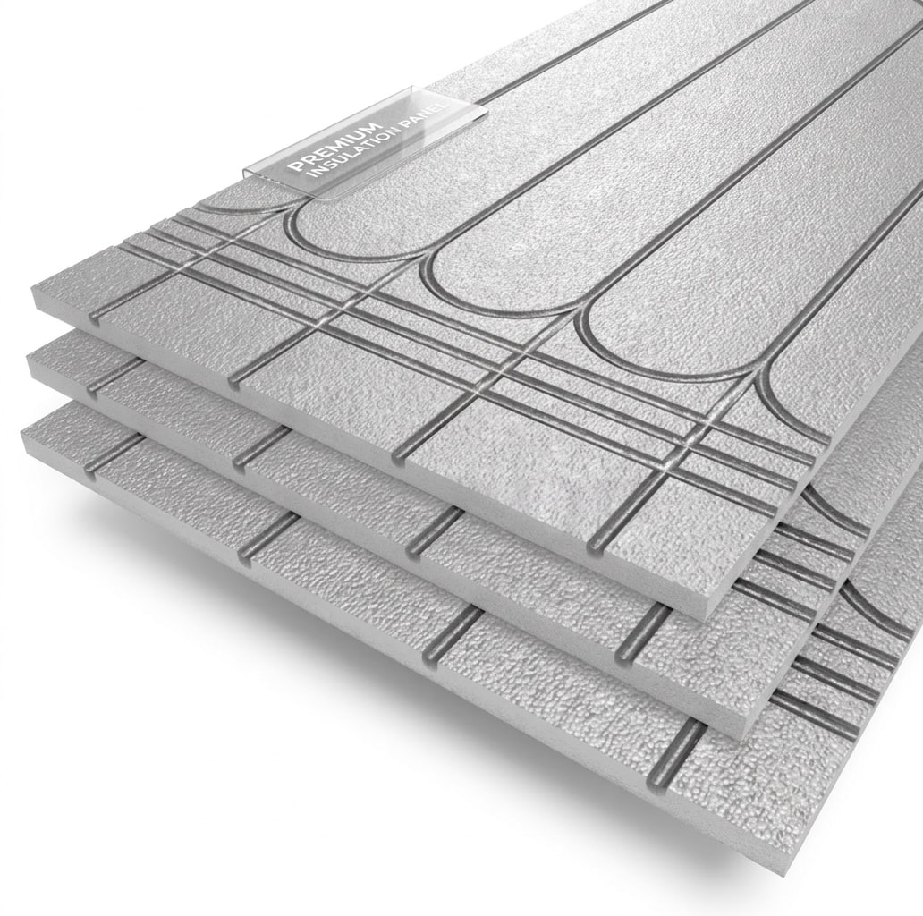 Fußbodenheizung XPS 30 mm 0,72 m² mit Trittschalldämmung Set