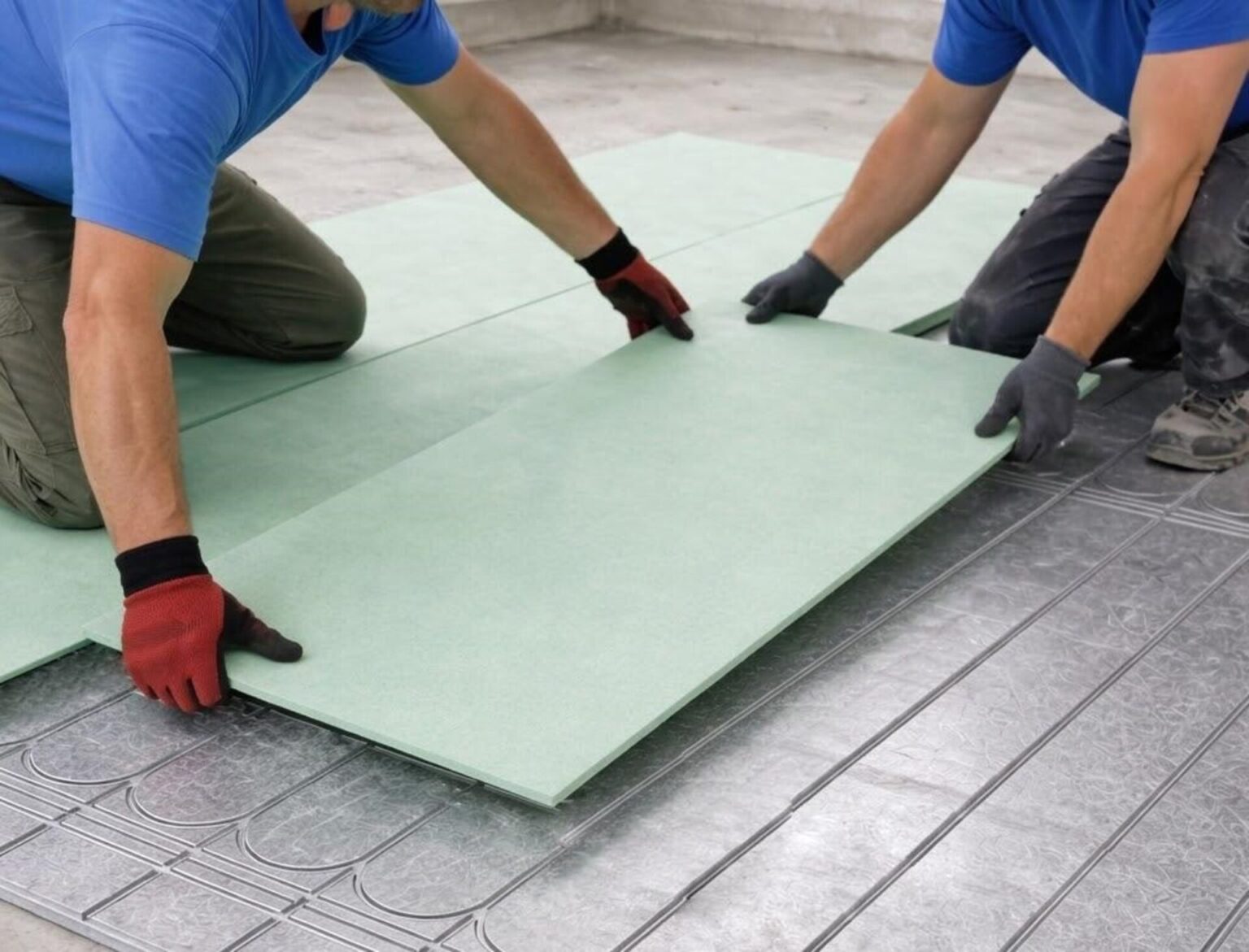 Komplettset Fußbodenheizung 0,72 m² – XPS + Trittschallisolierung