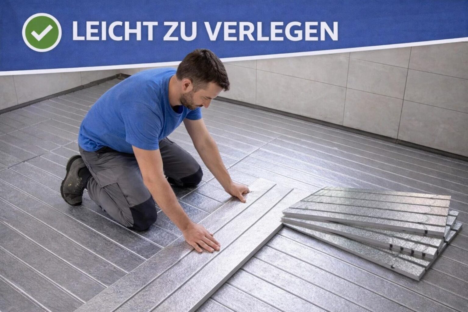 Fußbodenheizung Trockenbau 0,72 m² kein Trockenestrich 20 mm 16er Rohr 500kPa