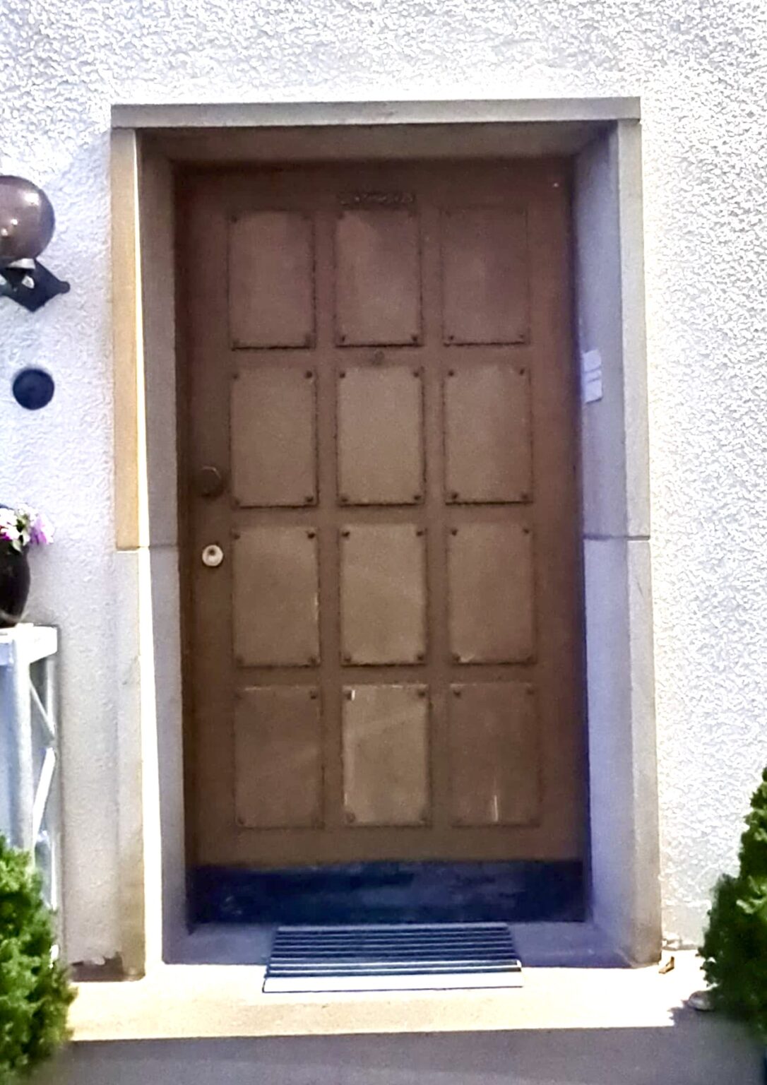Dekorative Haustür