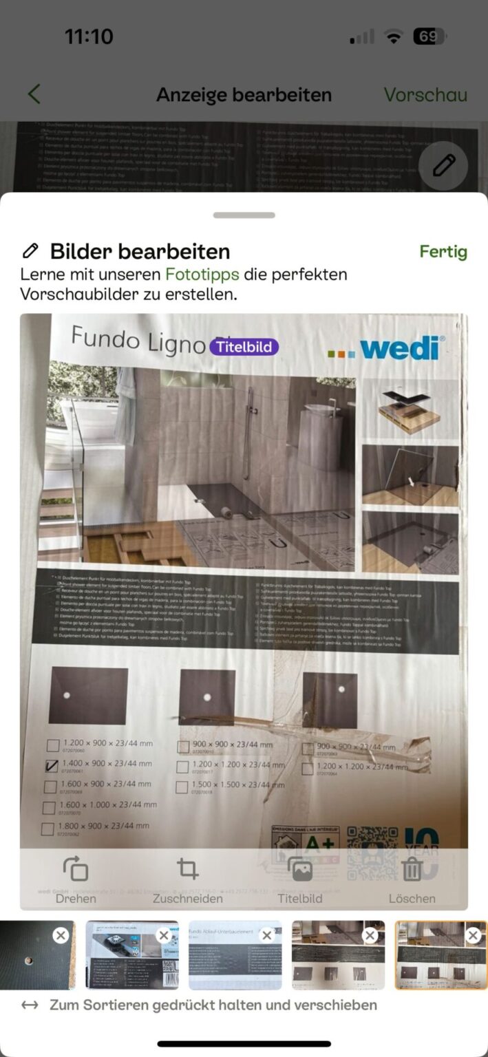 Wedi Duschboards Ligno Plus