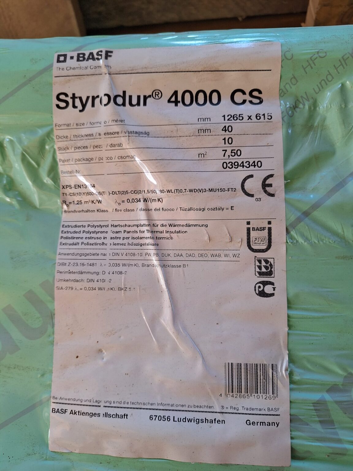 Styrodor Dämmplatten
