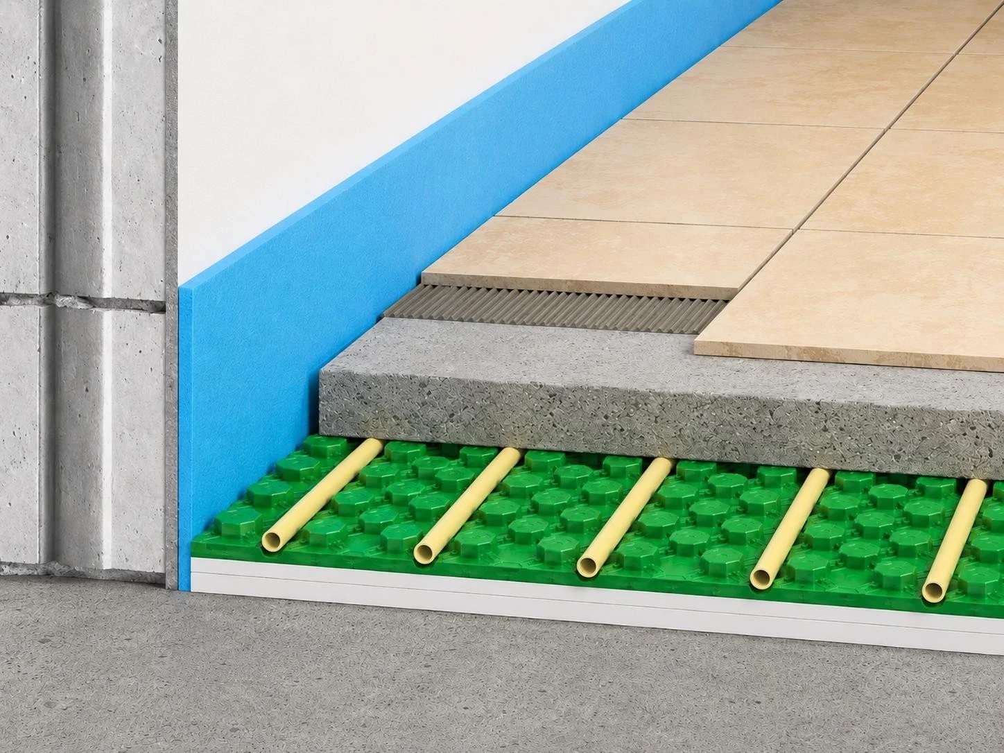 Estrich Fußbodenheizung Noppenplatte System Platten Dämmplatten EPS300 9,36m²