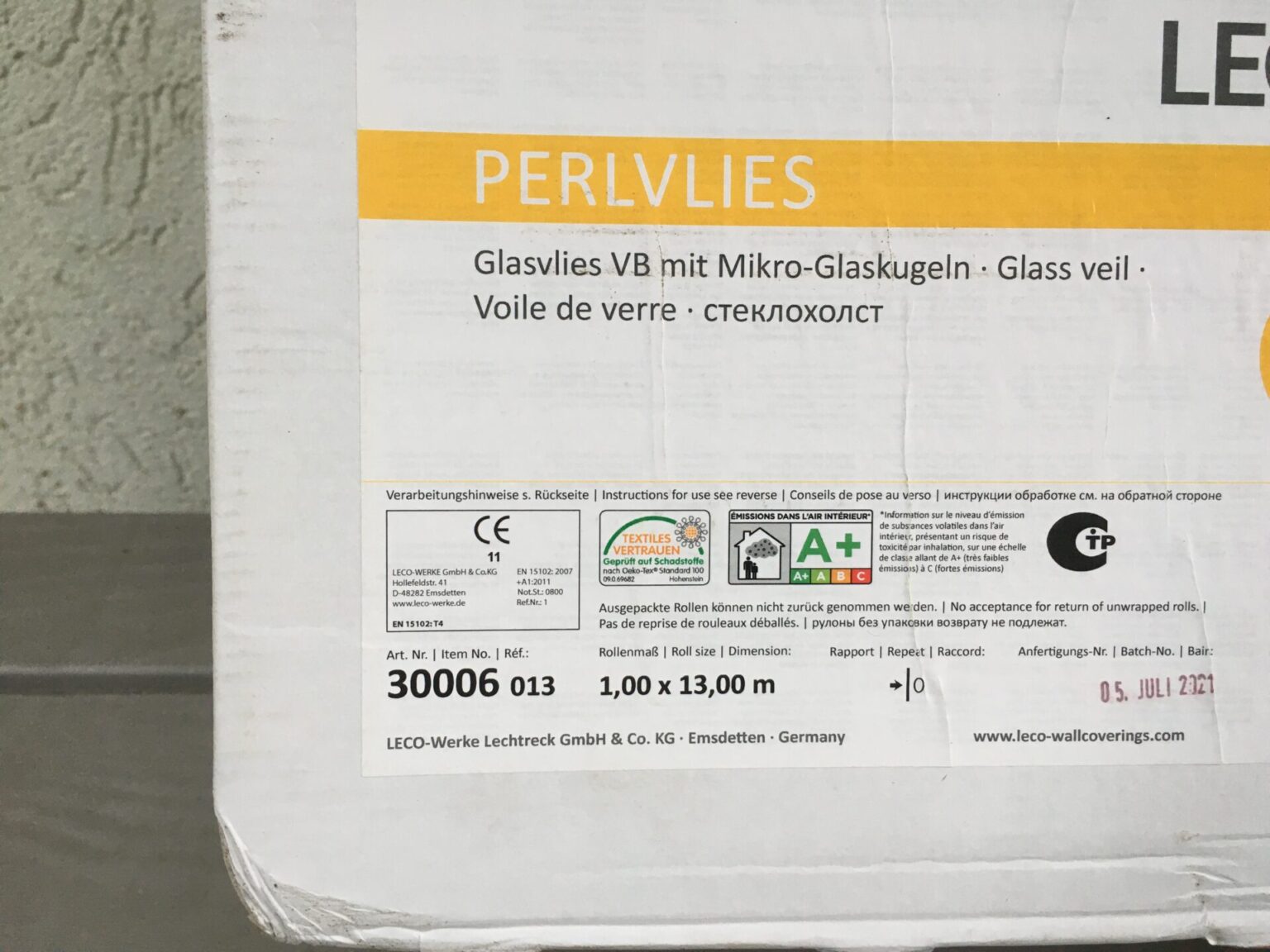 Vliestapete – Perlvlies