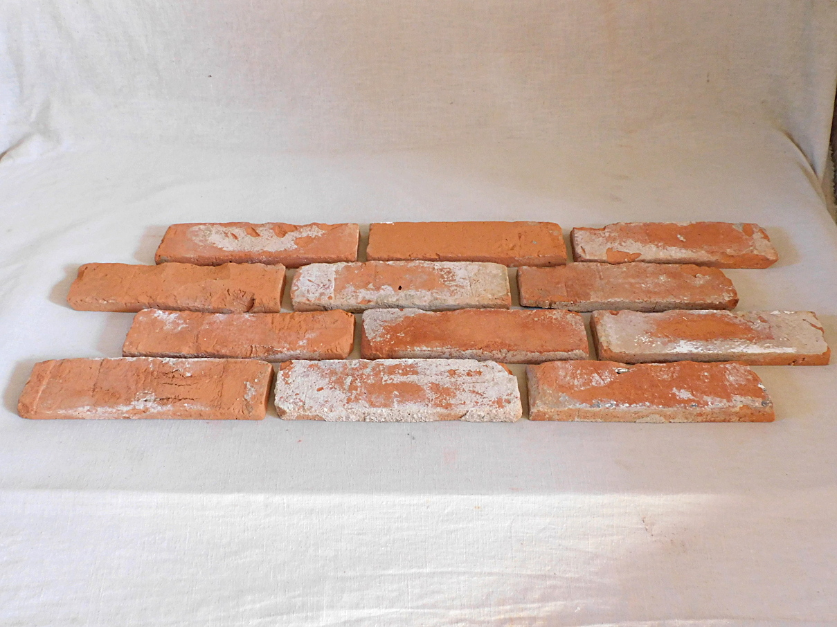 Antike Ziegel Backstein Klinker Wand Flach Riemchen Verblender Landhaus used look shabby chick