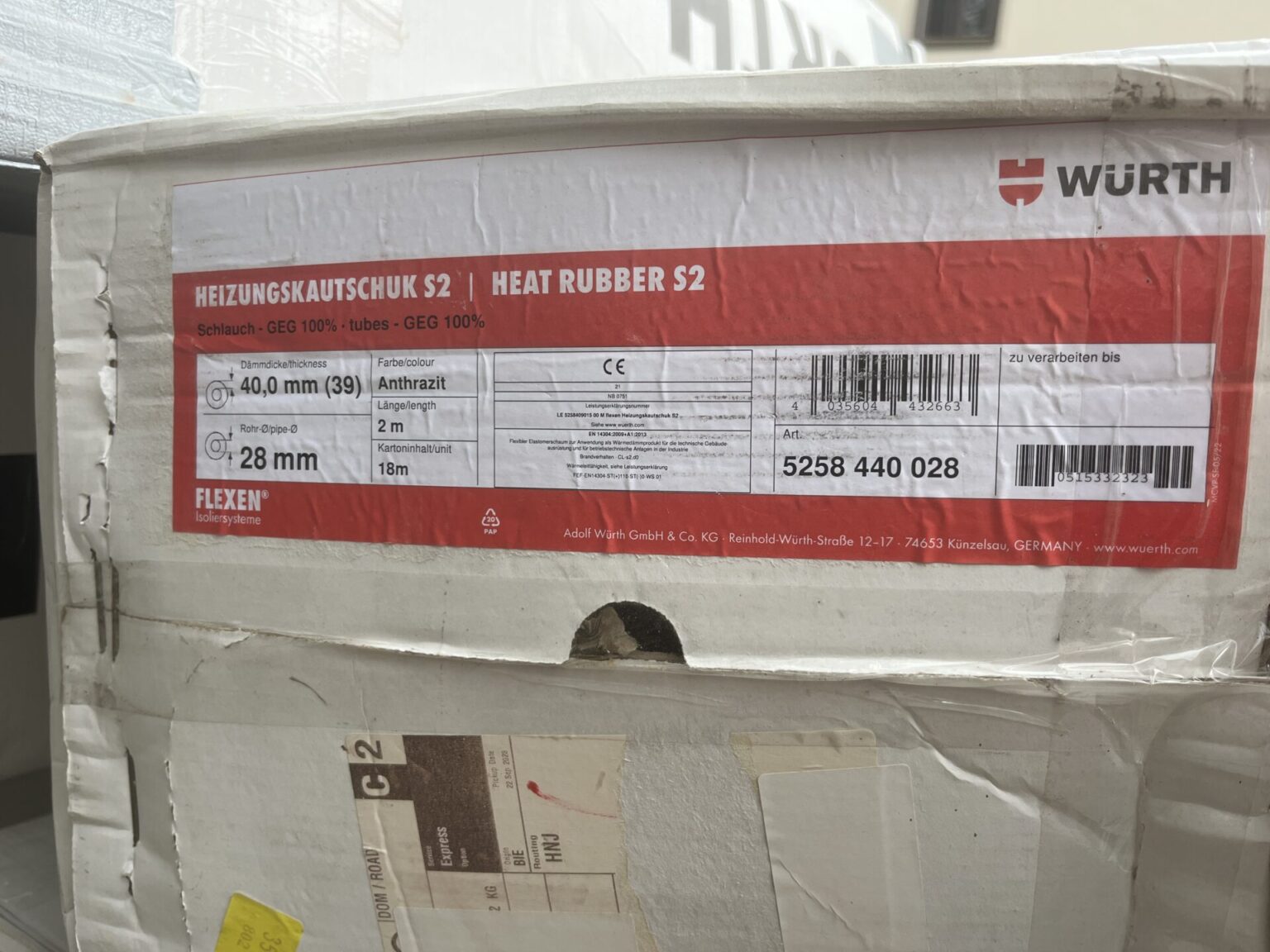 FLEXEN Heizungskautschuk S2 Schlauch