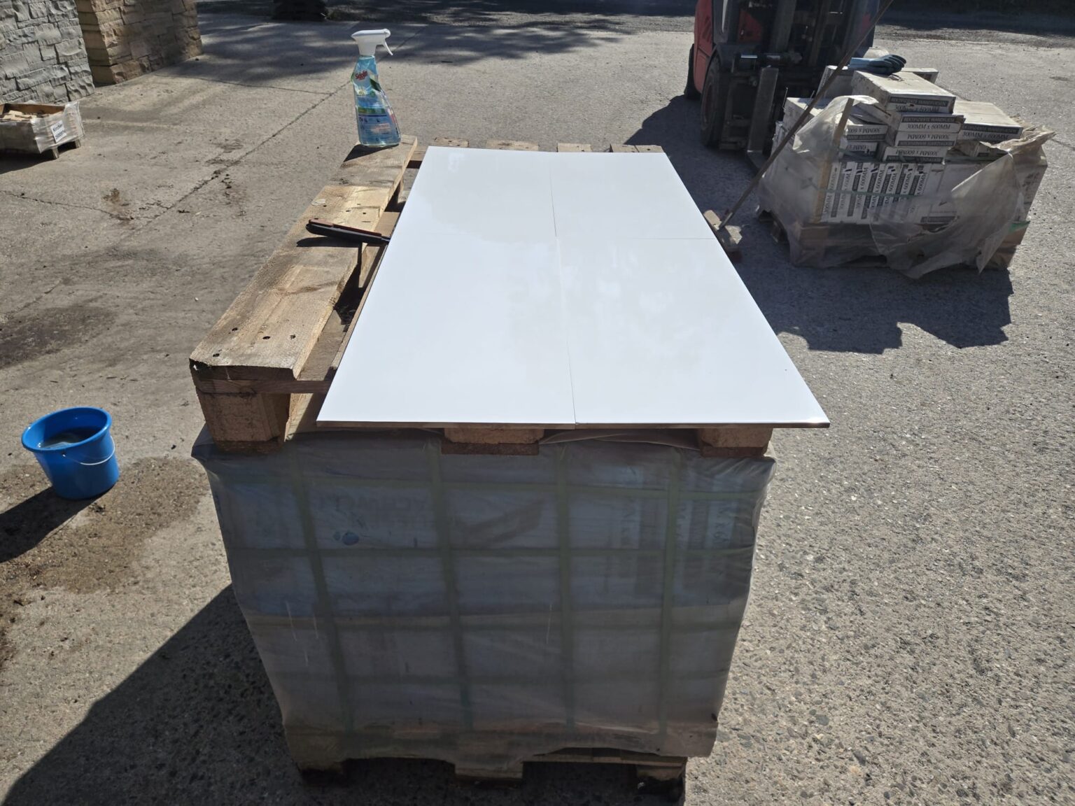Keramik Wandfliese Satin White 60x30x0,9 cm