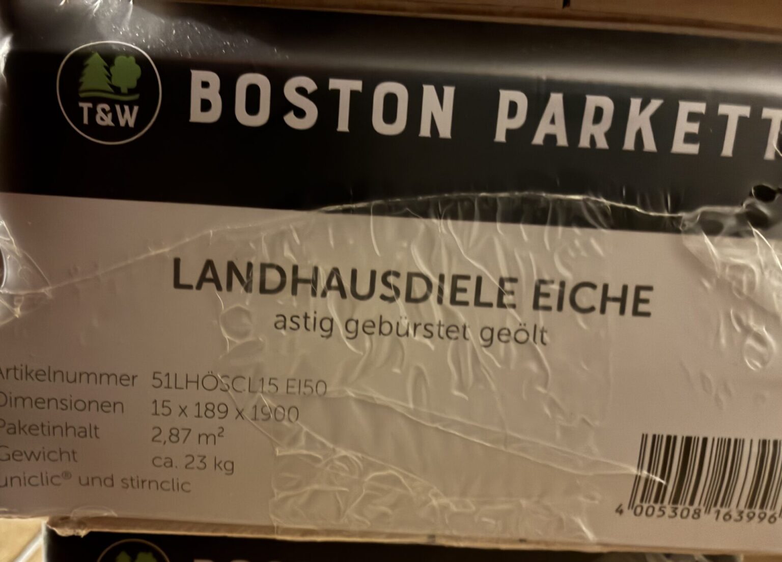 Eiche-Parkettboden von Thede & Witte, Modell Boston.