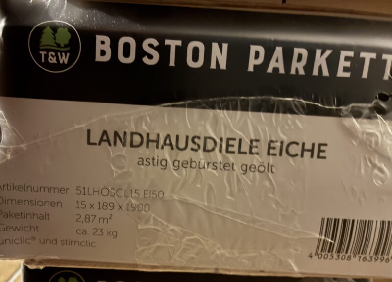 Eiche-Parkettboden von Thede & Witte, Modell Boston.