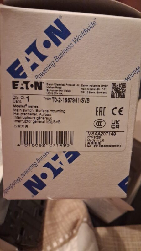 EATON HAUPTSCHALTER AUFBAU