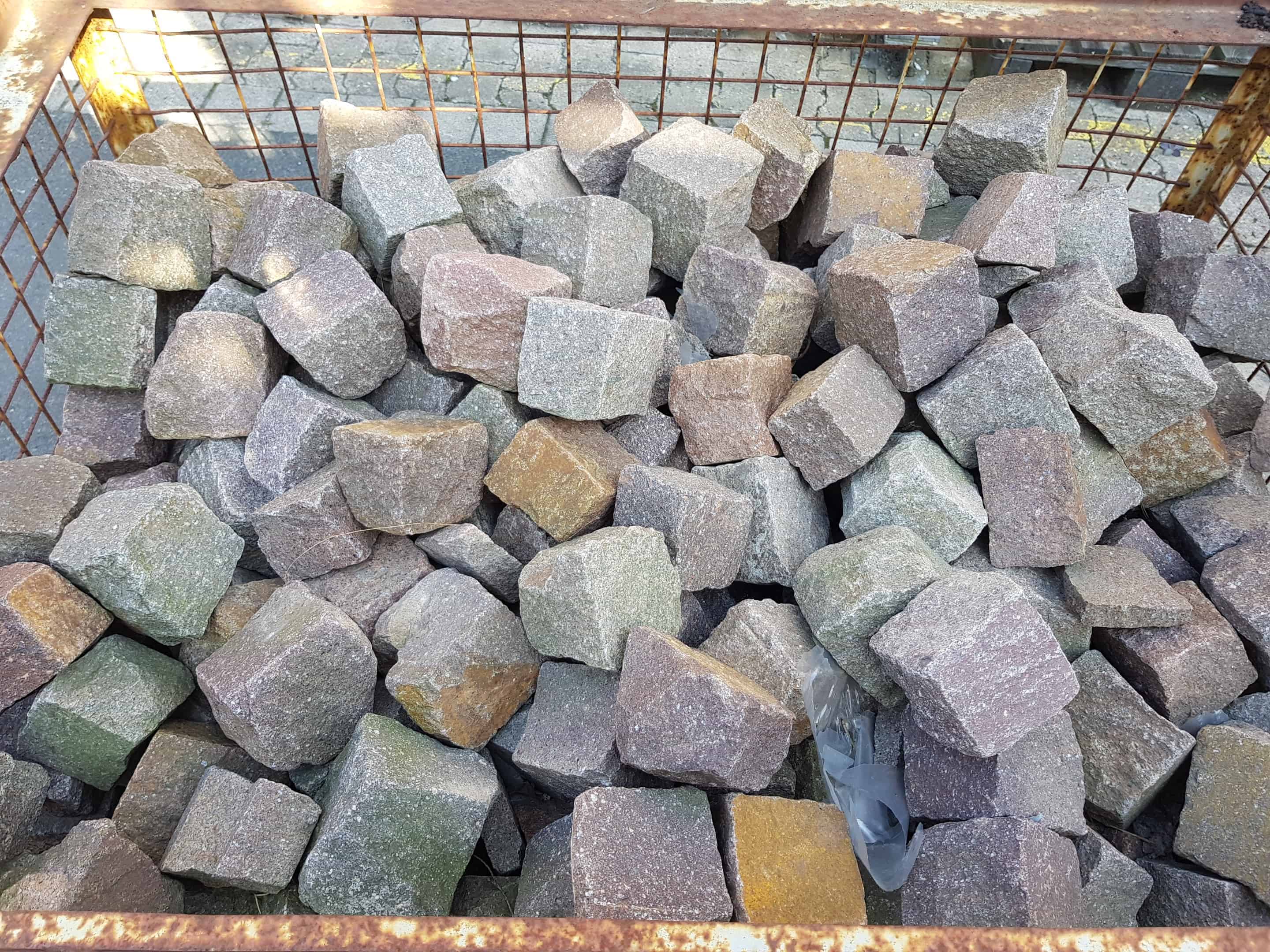 Porphyr Natursteinpflaster 8/11 Restposten kaufen Naturstein