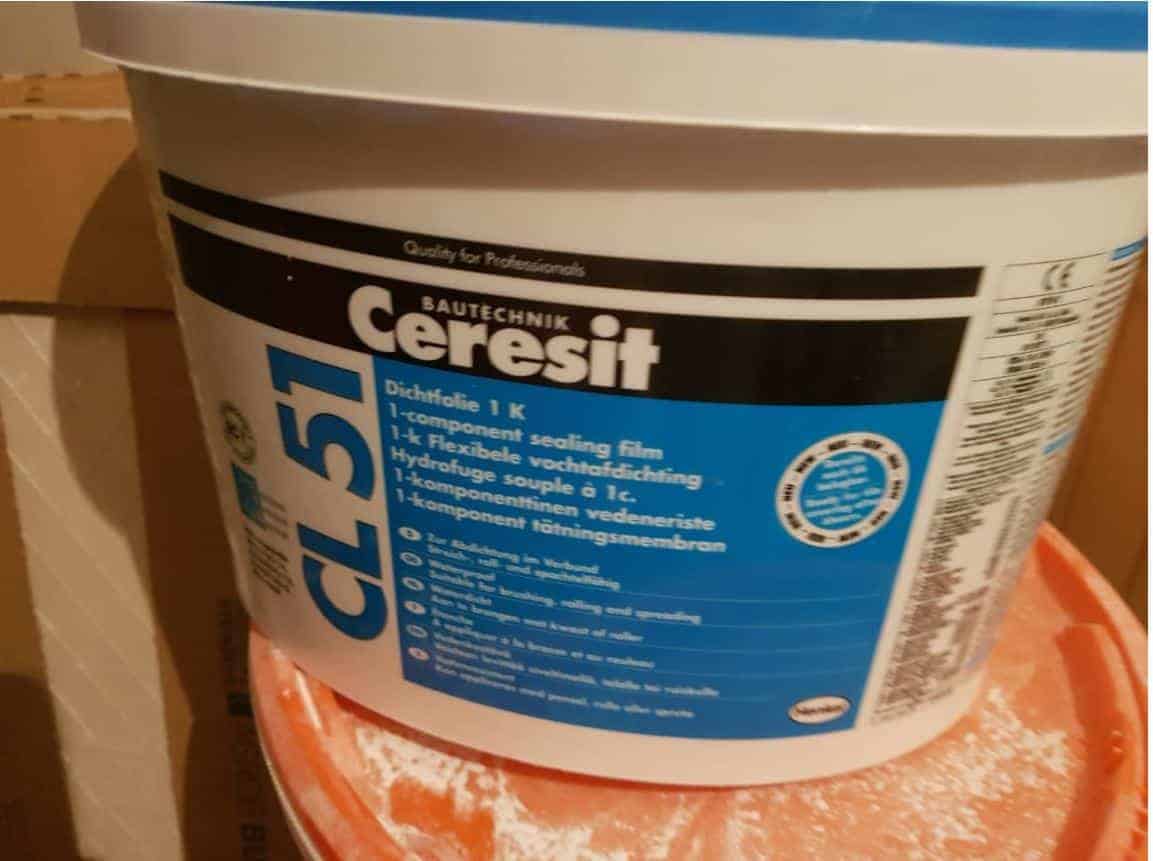 Ceresit CL 51 Dichtfolie 1K – Wasserdichte, flexible Abdichtung unter Fliesen und Platten