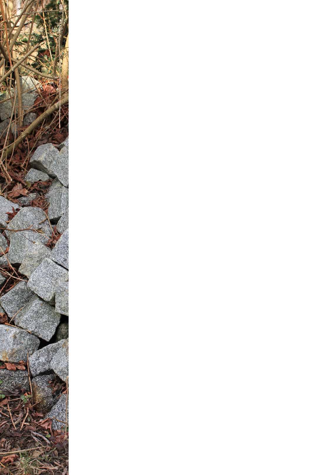 Granitsteine, Granitpflaster, Größe ca. 9-11cm, ca. 50qm