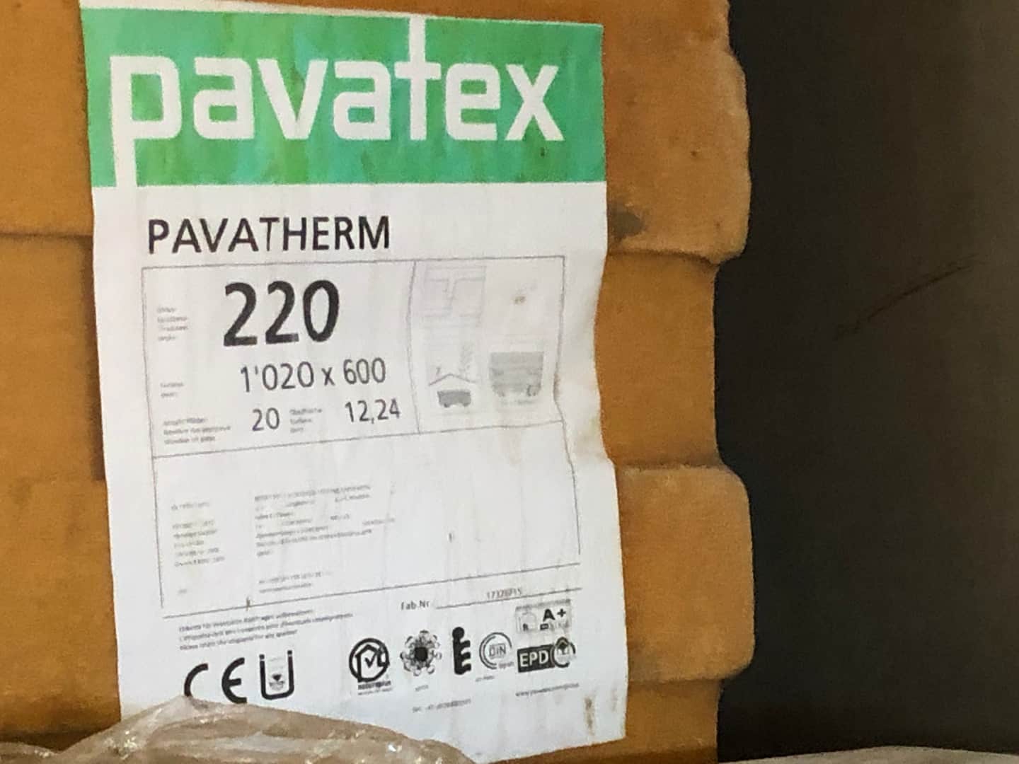 Pavatex Pavatherm 220mm