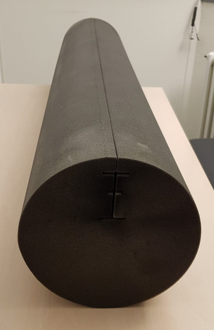 Rundabsorber aus Akustikschaumstoff Anthrazit Durchmesser 230 mm