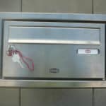 Briefkasten Renz, Model 13, Edelstahl, waagerechter Kasten zum Einbau in Maueröffnung oder Blechverkleidung Briefkasten Renz, Model 13, Edelstahl, waagerechter Kasten zum Einbau in Maueröffnung oder Blechverkleidung