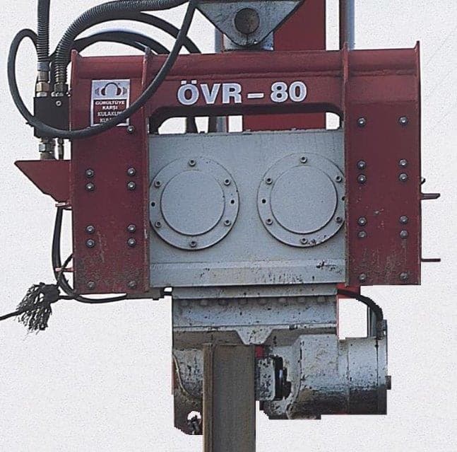 Vibro hammer OVR 80S excavator mounted