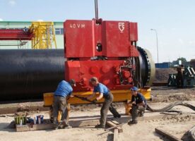 Used vibro hammer PVE 40 VM to work on a crane or piling rig