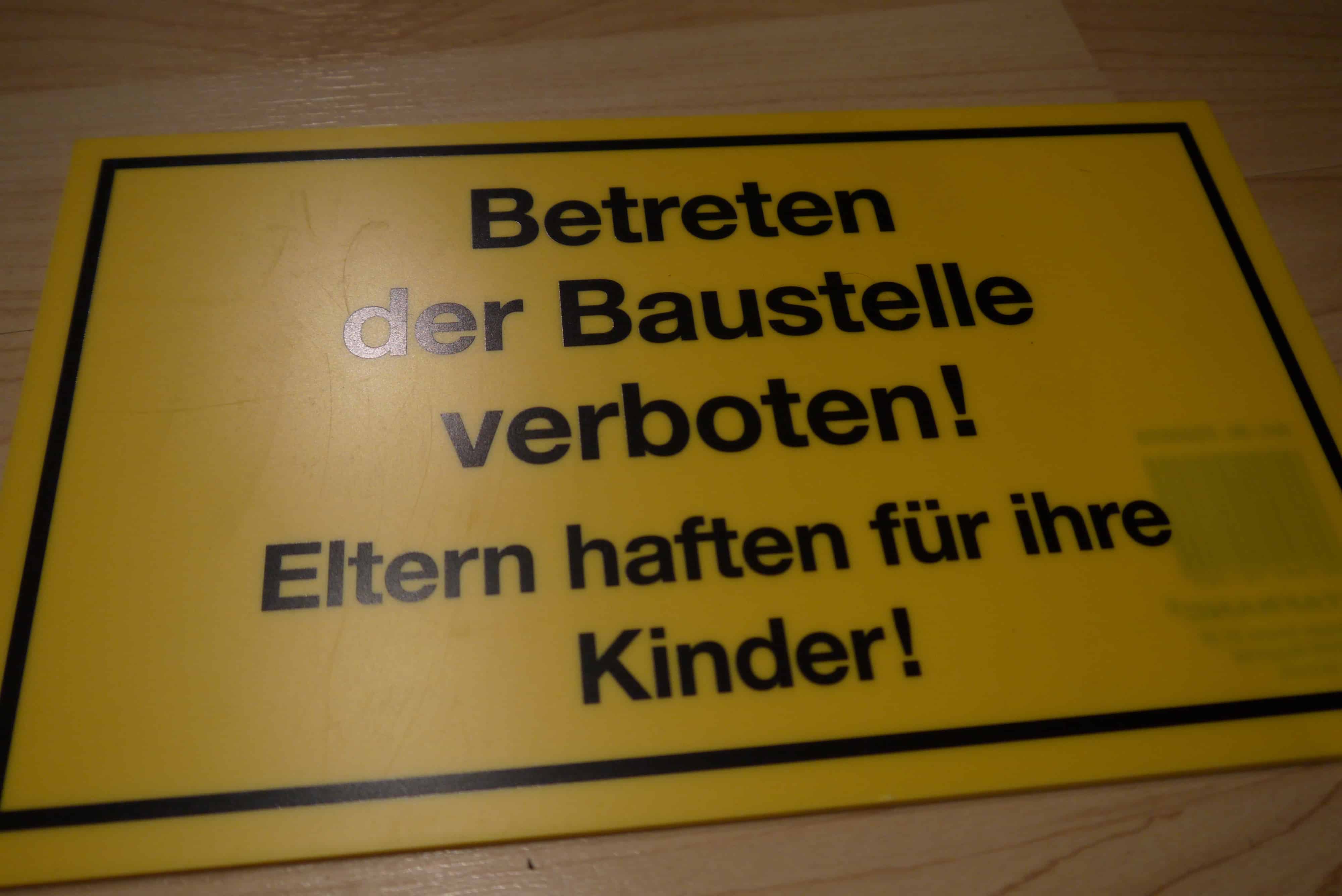 Schild - Betreten der Baustelle verboten! günstig kaufen ...