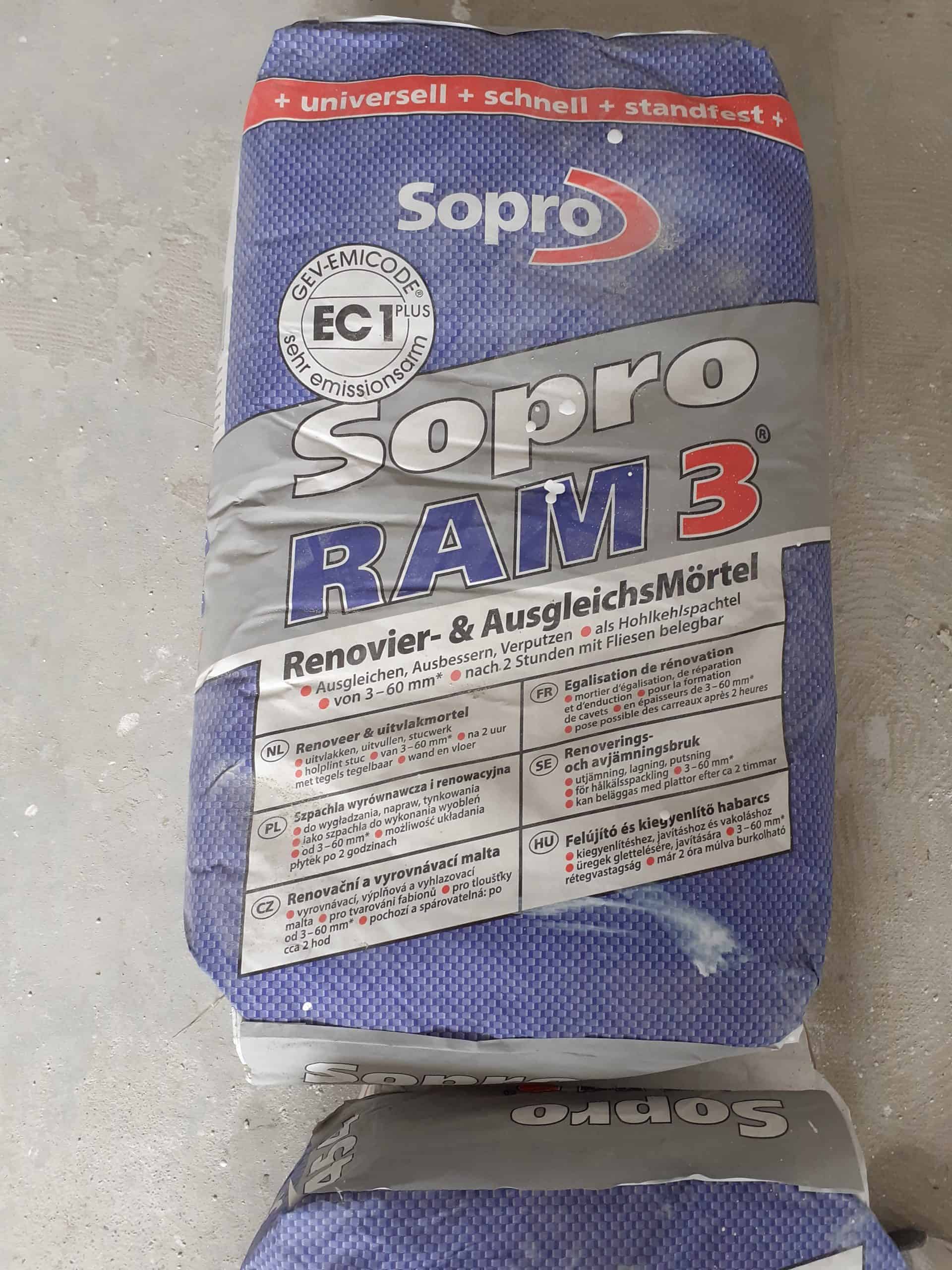 Sopro Ram 3 Ausgleichsmörtel