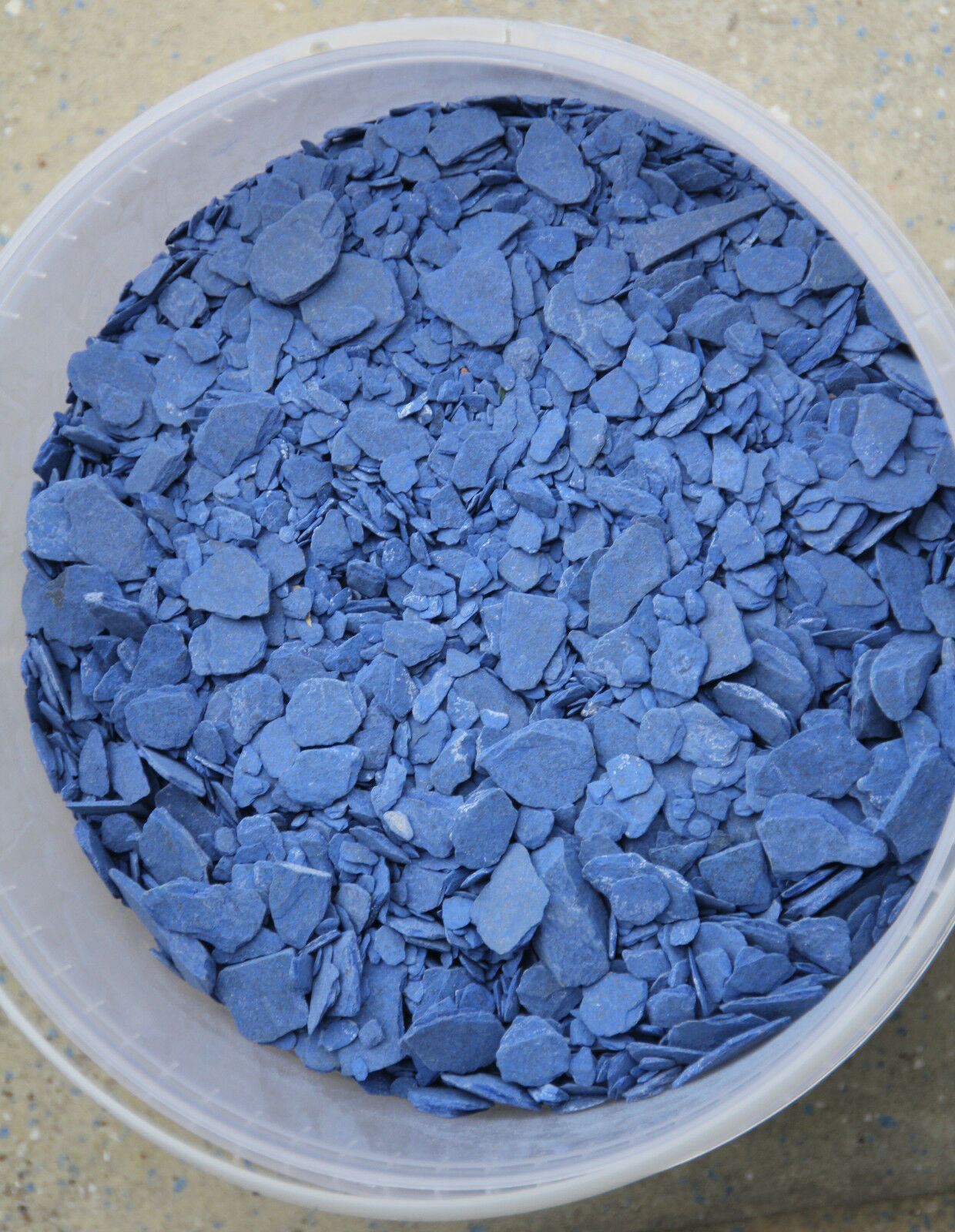 Zierkies- Schiefersplitt blau