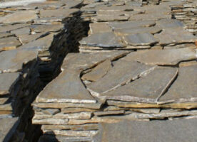 Quarzit Natursteinplatten „flussbraun“ 2-3cm