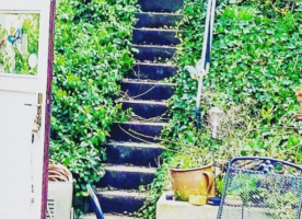 Garten Steintreppe