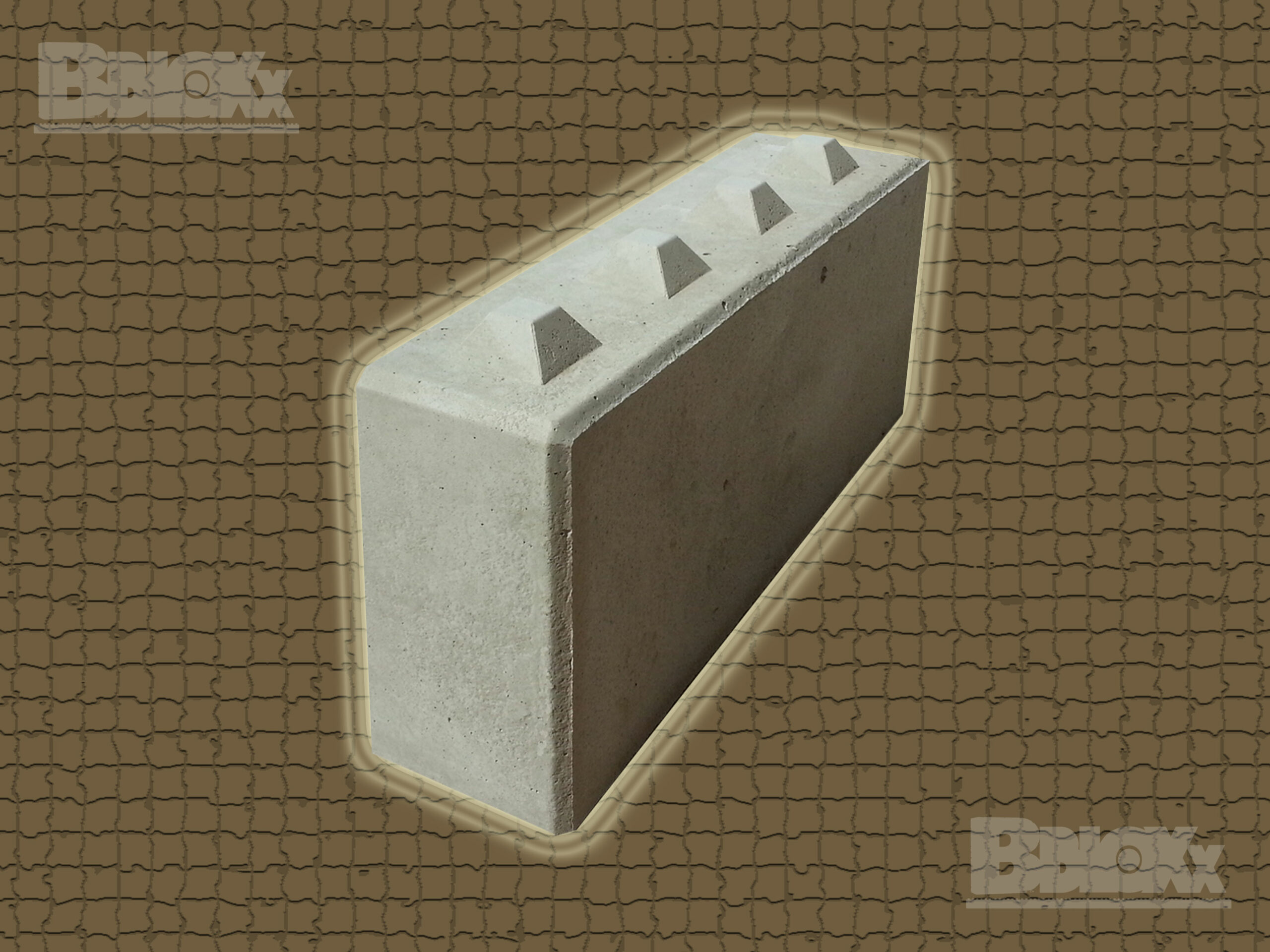 Beton-Stapelblock, Lego-Betonblock, (LxBxH): 1.600 x 400 x 800 mm mit Verzahnung, Trennwand, Brandschutzmauer