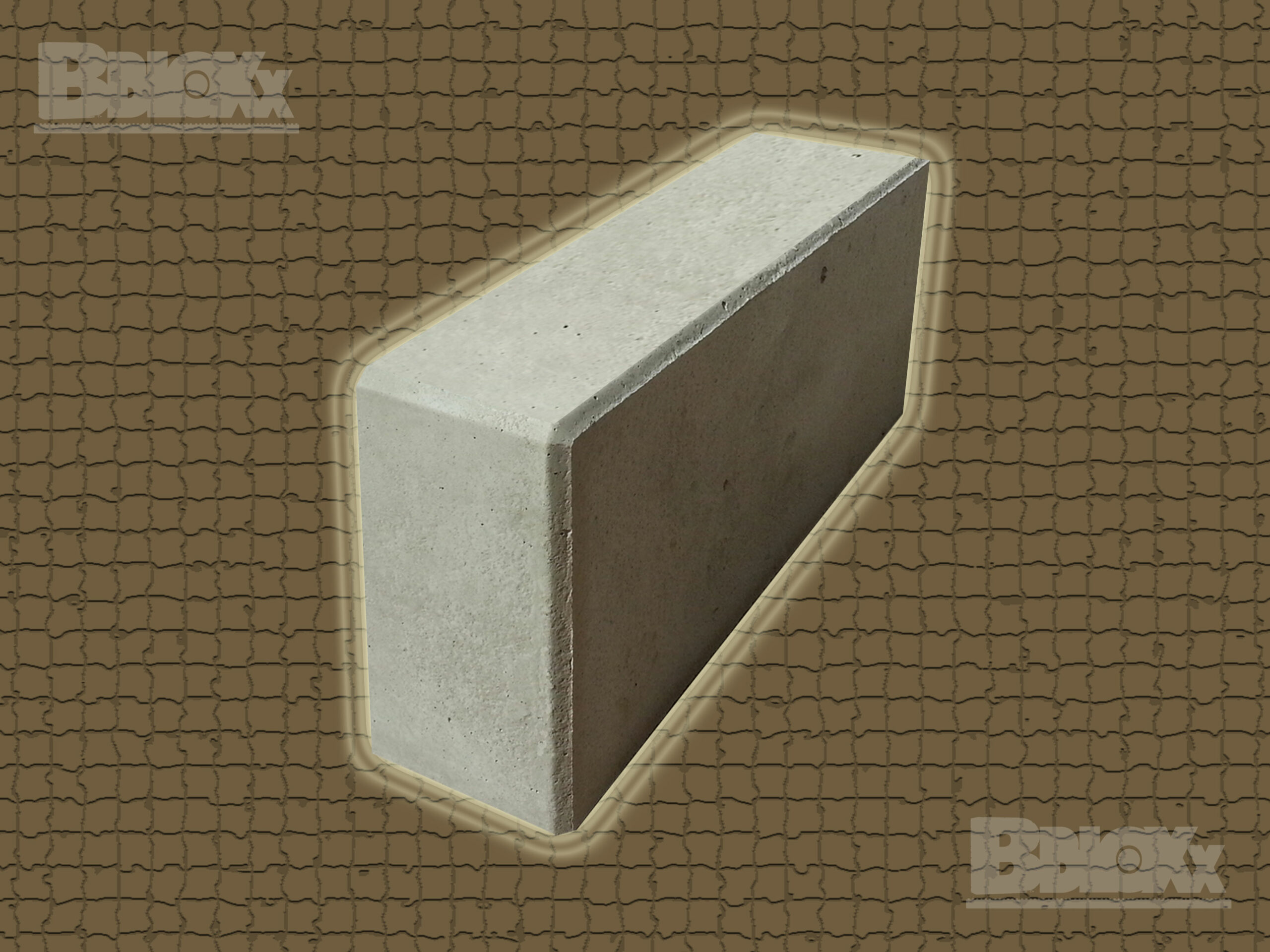 Schwergewichtsblock, (LxBxH): 1.600 x 400 x 800 mm mit Verzahnung, Beton-Systemstein, Beton-Stapelblock
