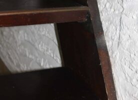Treppe, Holz auf Stahlträger