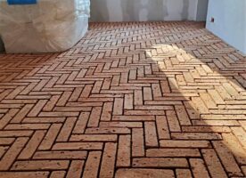 Antik Riemchen Terracotta Ziegel boden fliese Küche Bad Lounge alte Mauersteine Landhaus shabby chic