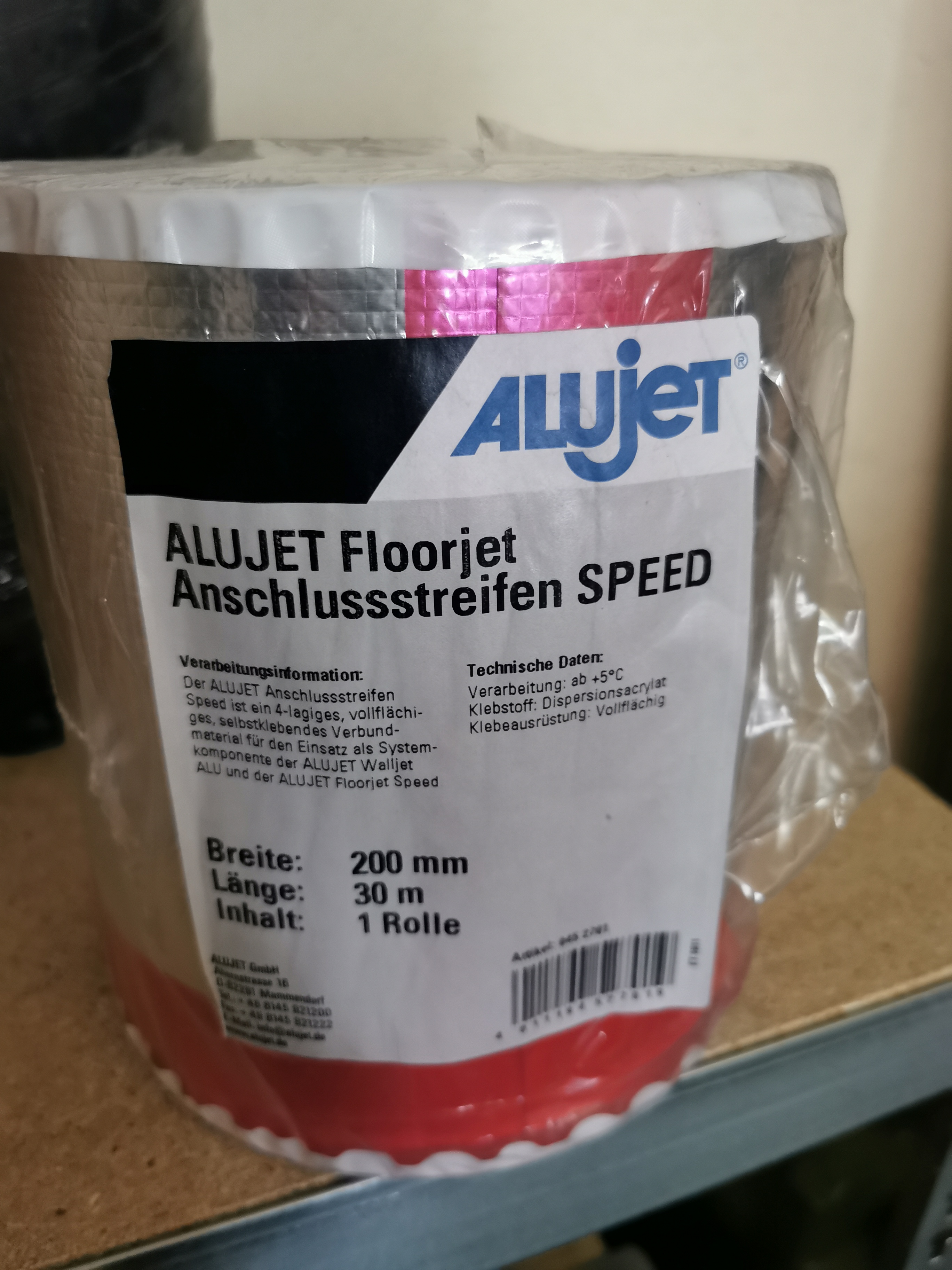 Alujet Floorjet Speed Anschlussstreifen 0,2 x 30 m