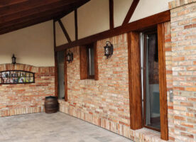 Alte Stein Wand Riemchen Klinker Ziegel Backstein Fliese terracotta Loft Style Eckstein Eckriemchen