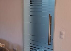 Glasschiebetür komplett