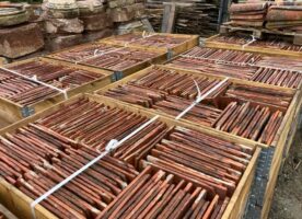 historische Biberschwanzziegel, handgeformte