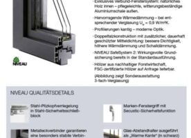 NIVEAU Holz-Aluminum Fenster Eiche