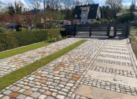 Alte Granitpflaster 18x18-27 x 8-10 cm - Altstadtpflaster gesägt, gebraucht