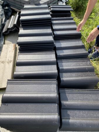 100x Nelskamp Finkenberger Dachziegel schwarz