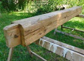 Alte Deko Fachwerk Dachstuhl Scheunen Holz Balken Fichte Kiefer vintage Landhaus shabby chic