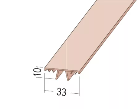 Protektor Deckenleiste PVC; 2380 x 33 x 12 mm
