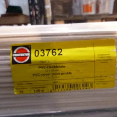 Protektor Deckenleiste PVC; 2380 x 33 x 12 mm