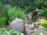 Quellsteine Naturstein Findling Wasserspiel Teich Bachlauf