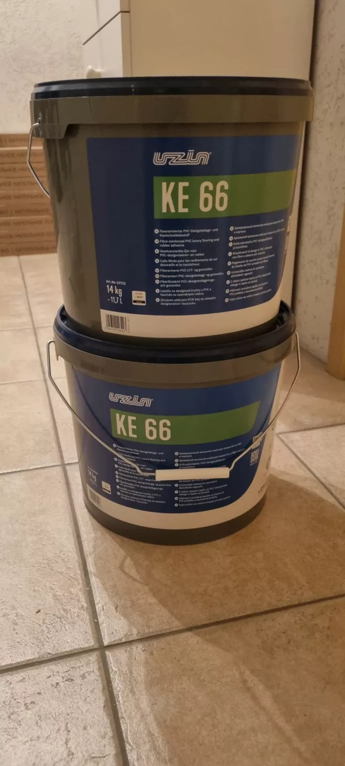 2 Eimer á 14kg UZIN KE 66 PVC Kleber (Vinylboden)